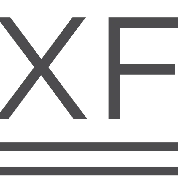 XF letters with two lines underneath
