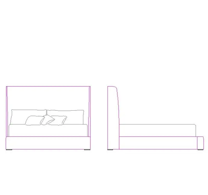 1659b7df40235f570166eb1b480ef005 Puro Fabric Shelter Bed King Footboard/Side Rails - Image 1