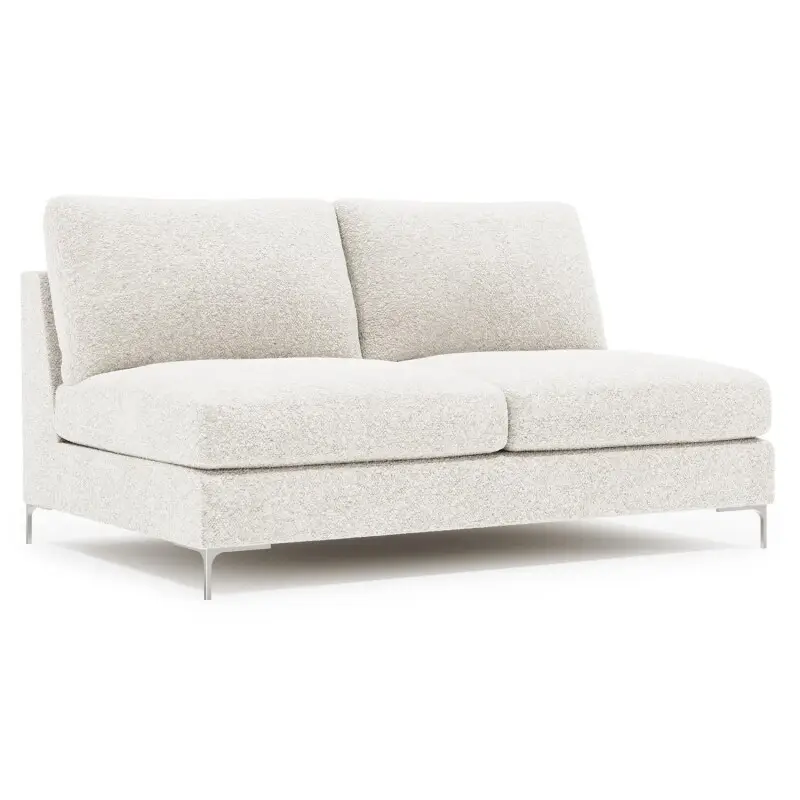269a50a4d0224cf9fe4780989772926e Eden Fabric Armless Loveseat Without Pillows - Image 1