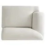 Rylan Fabric Left Arm Chair Without Pillows