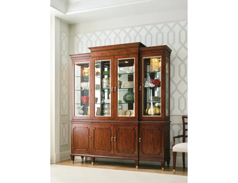 6c422ddb0d1b96699802966096bfaefc Addison Andover Breakfront China - Complete - Image 1