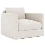 Rory Fabric Swivel Chair Without Pillows