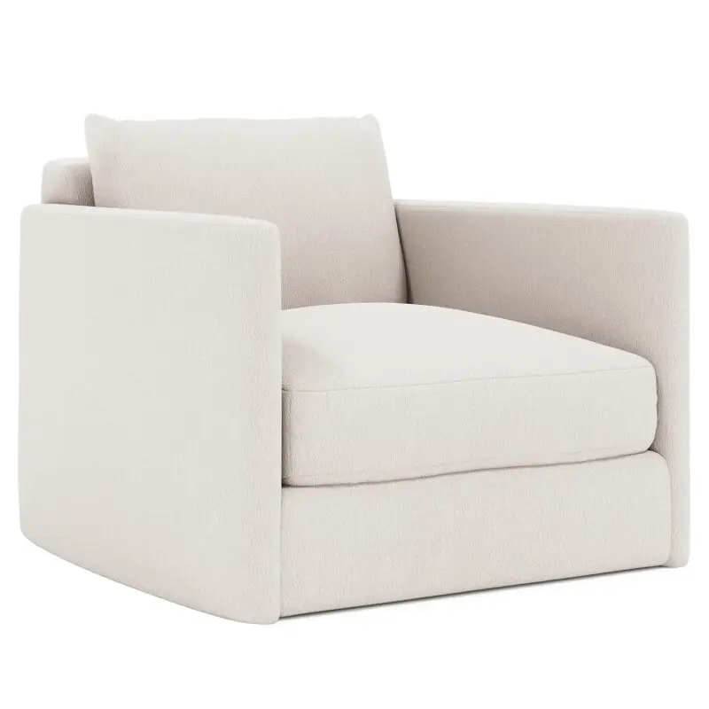 7b7d54acd3046bf04e610193c58d5dda Rory Fabric Swivel Chair Without Pillows - Image 1