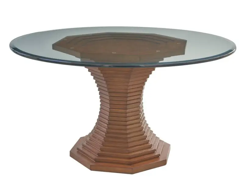 7f28c0025c77192474d5a9610cdf8c21 La Costa Cabrillo 60-Inch Glass Top Dining Table 420-874-60C - Image 1