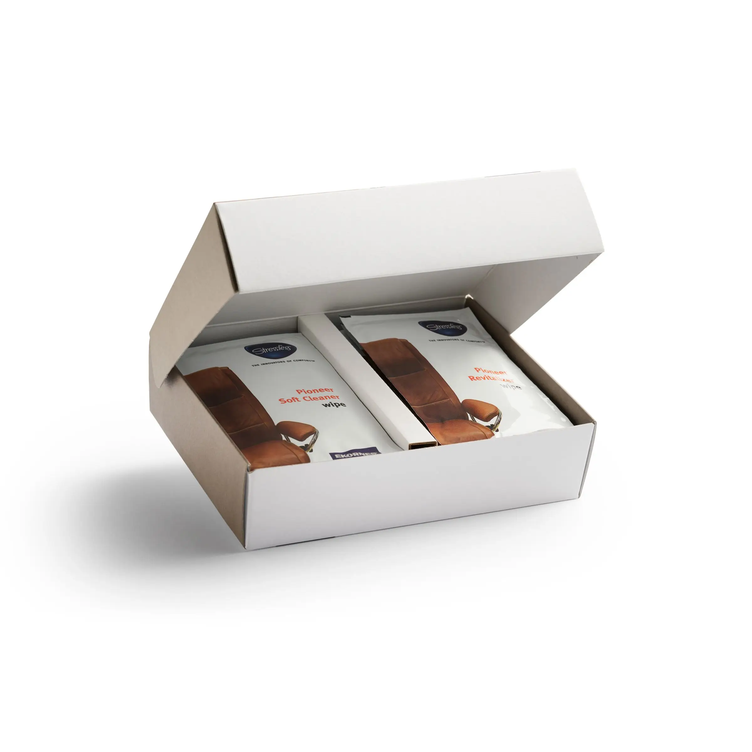 81a82d61b86d0192fe4f07bbf2db9345 Stressless® Leather Care Wipe Kit Pioneer - Image 1