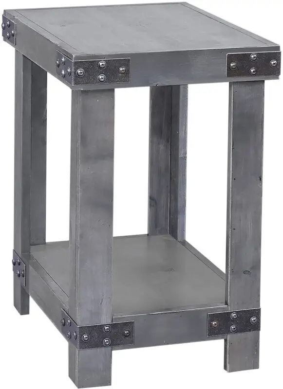 a3afd552de08daee94f4ba8a3eb32c0d Industrial Chairside Table DN913-GRY - Image 1