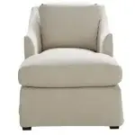 Baldwin Upholstered Chaise Slipcovered - Swoop Arms - Image 3