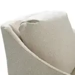 Baldwin Upholstered Chaise Slipcovered - Swoop Arms - Image 2