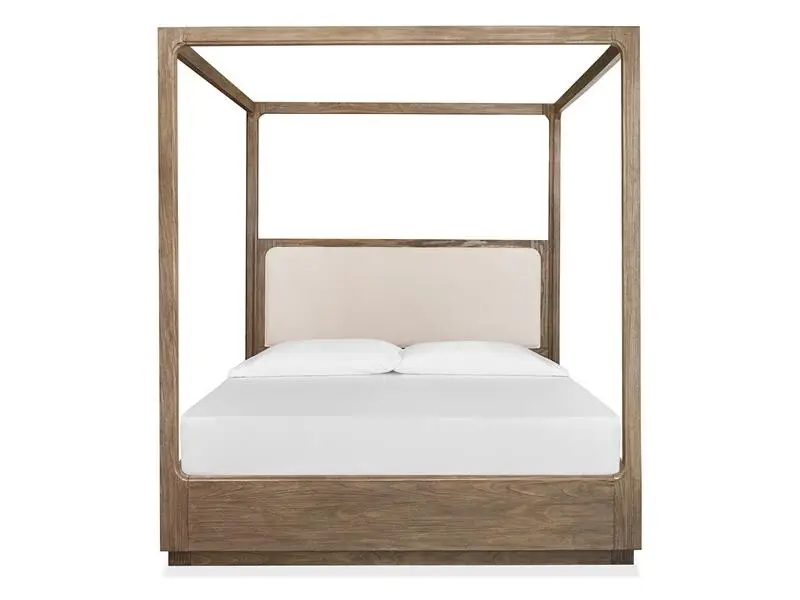d17ab29bdf03d3da55c29034d77c94e9 Westbourne B5888-56R Wood Queen/King Poster Bed Rails + Long Canopies SU - Image 1