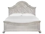 Bronwyn B4436-65H Wood King Panel Bed Shaped Headboard KD