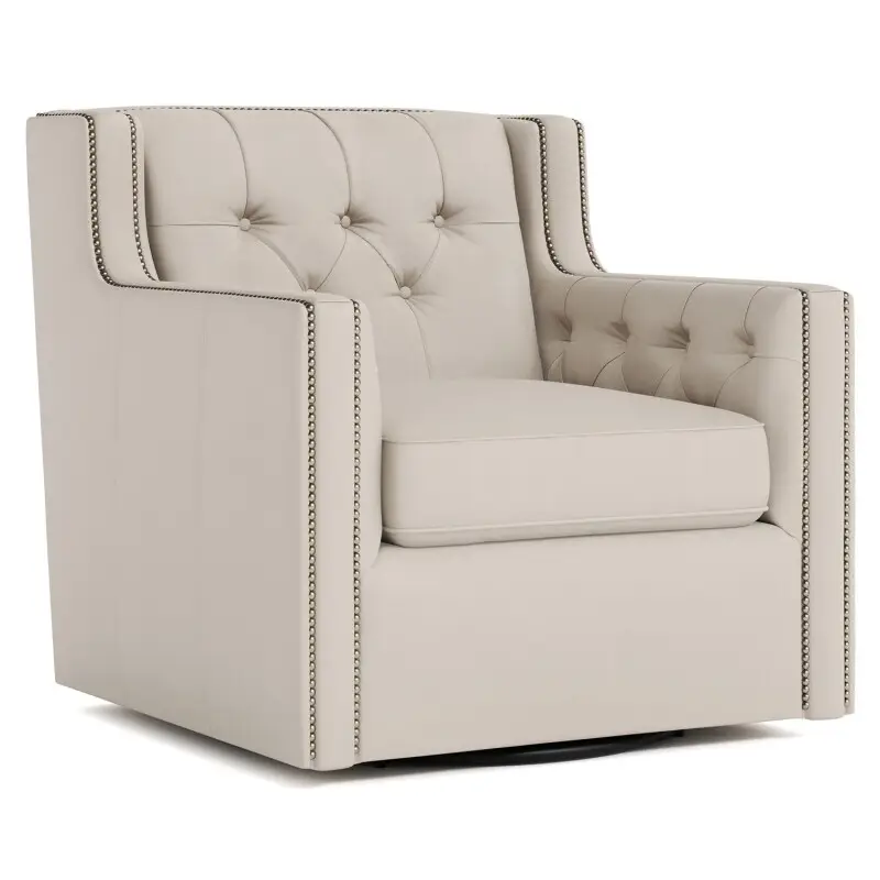 d90de1a491e8f41229f117263602bf1b Candace Leather Swivel Chair - Image 1