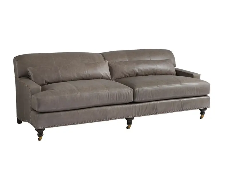 15cb848cafc6850fd0d31d22db2c3f36 Barclay Butera Upholstery Oxford Leather Sofa LL5160-33 - Image 1