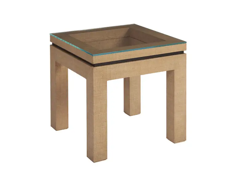 16b31c3c2403bf25462bacd27dfec9dd Newport Harbor Raffia Lamp Table - Image 1