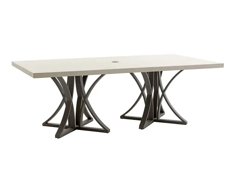 25fcf4007c8c14471eaf3fc2b0914e46 Cypress Point Ocean Terrace Dining Table W/Weatherstone Top - Image 1