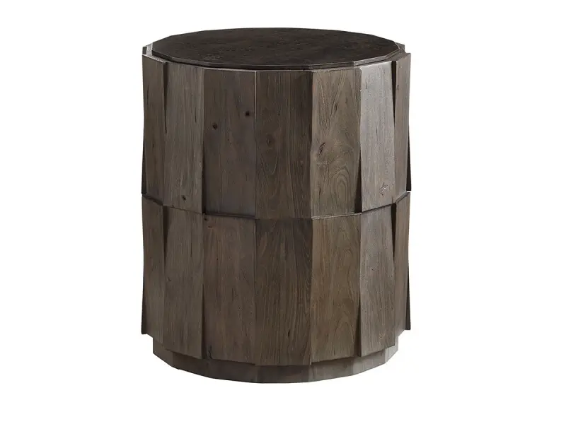 3211fd41e881ff6659c05bce838efb9b Cypress Point Everett Round Travertine End Table 562-951 - Image 1