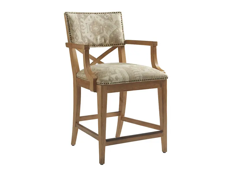 59ba8f6772c3647b547f59f7fc8b9635 Los Altos Sutherland Upholstered Counter Stool 566-895 - Image 1