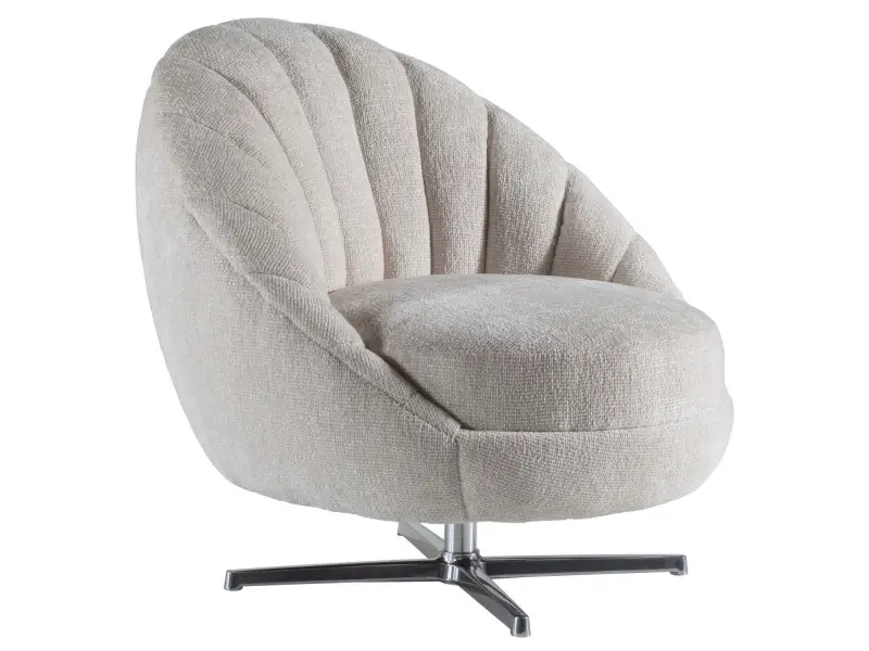 6cb0d4615815ce4d13d8ac7049ee1d20 Artistica Upholstery Lucille Swivel Chair - Polished Chrome Base 2634-11PSW - Image 1