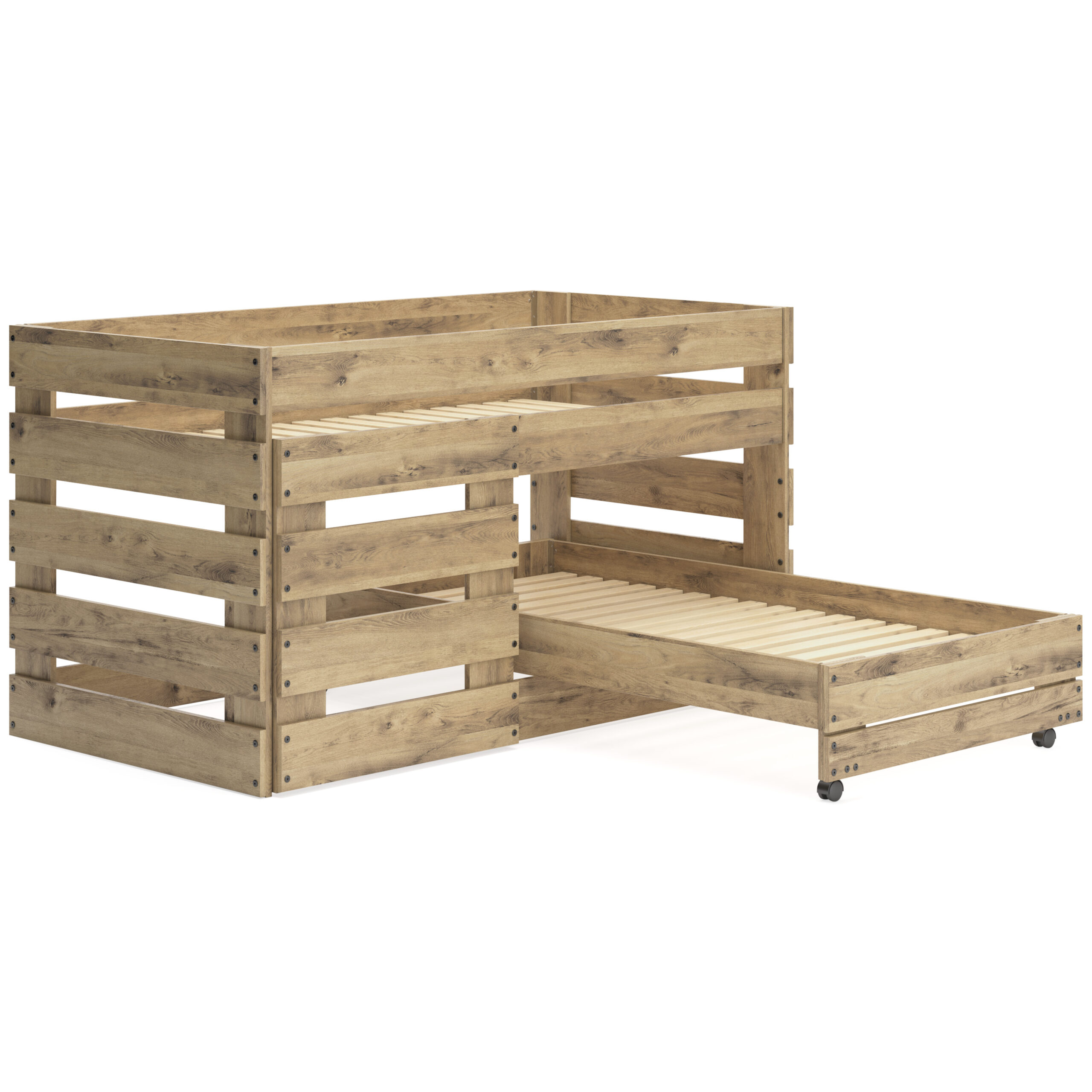 6d82be860df13d312d5bf0cb3834bd47 Larstin Twin Loft Caster Bed - Image 1