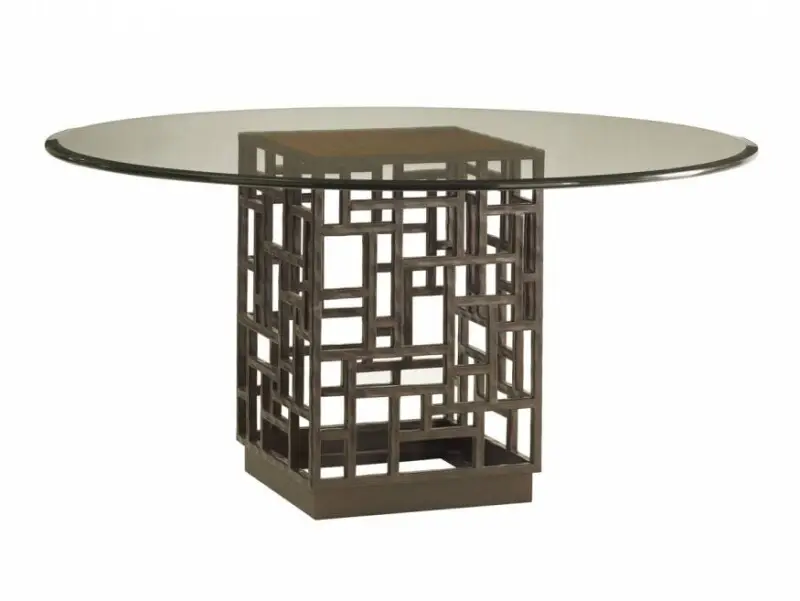 7ad29dc45f844c42608c1b8128a46f16 Ocean Club South Sea Dining Table With 54 Inch Glass Top 536-875-54C - Image 1