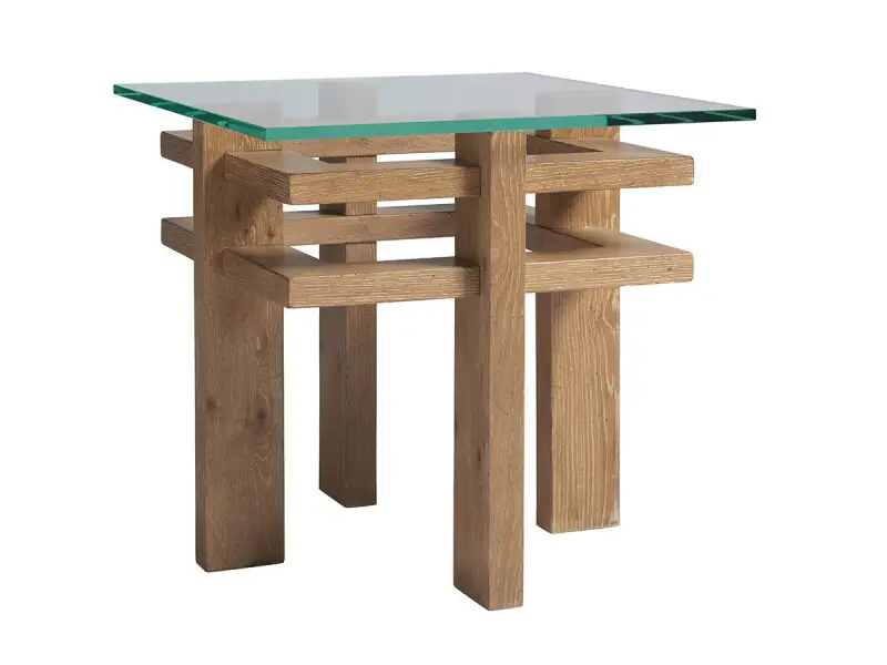 81a4983f8916c7c2950f59bb60278cb1 Los Altos Calcutta Square End Table - Image 1