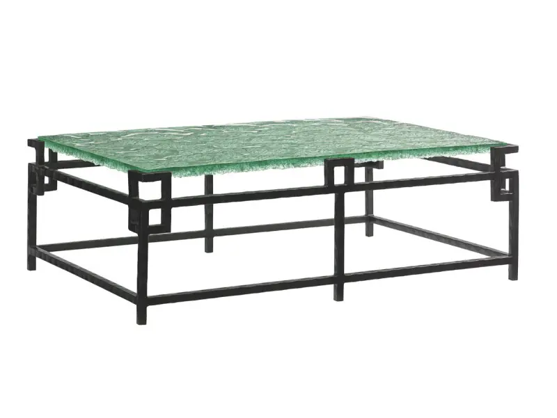 84a6ef0d6afc26324f6b43a92bff2231 Island Fusion Hermes Reef Glass Top Cocktail Table - Image 1