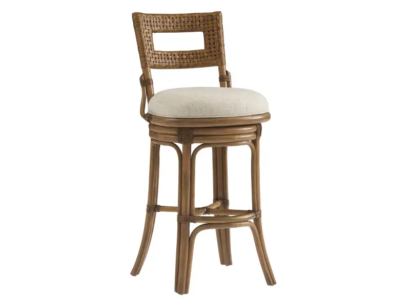 a36b30b94a2fd3108b8b8b9a641b2471 Key Biscayne Bay Harbour Swivel Bar Stool - Image 1