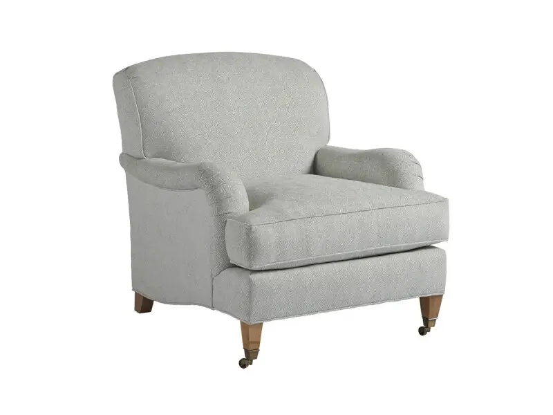 c5bc04fb7cd6a9f83af2a0fbc048307e Barclay Butera Upholstery Sydney Chair With Brass Casters 5110-11B - Image 1