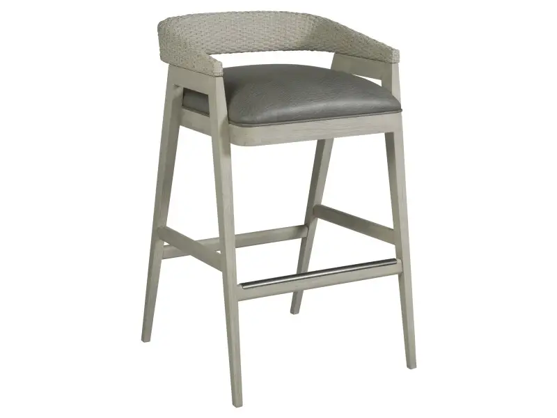 c84972dcf5d485a1808a5702730b02fa Signature Designs Arne Low Back Barstool 2101-898 - Antiqued White - Image 1