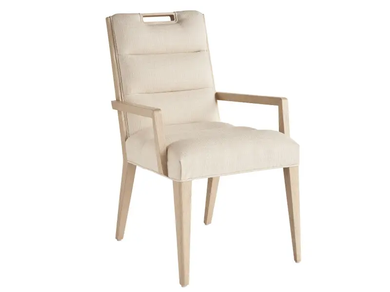 d15173a30933073689d66e2364b676f8 Sunset Key Aiden Channeled Upholstered Arm Chair - Image 1