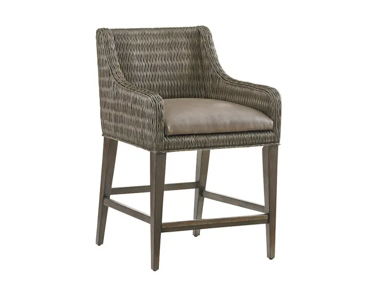 Cypress Point Turner Woven Counter Stool 562-895-01