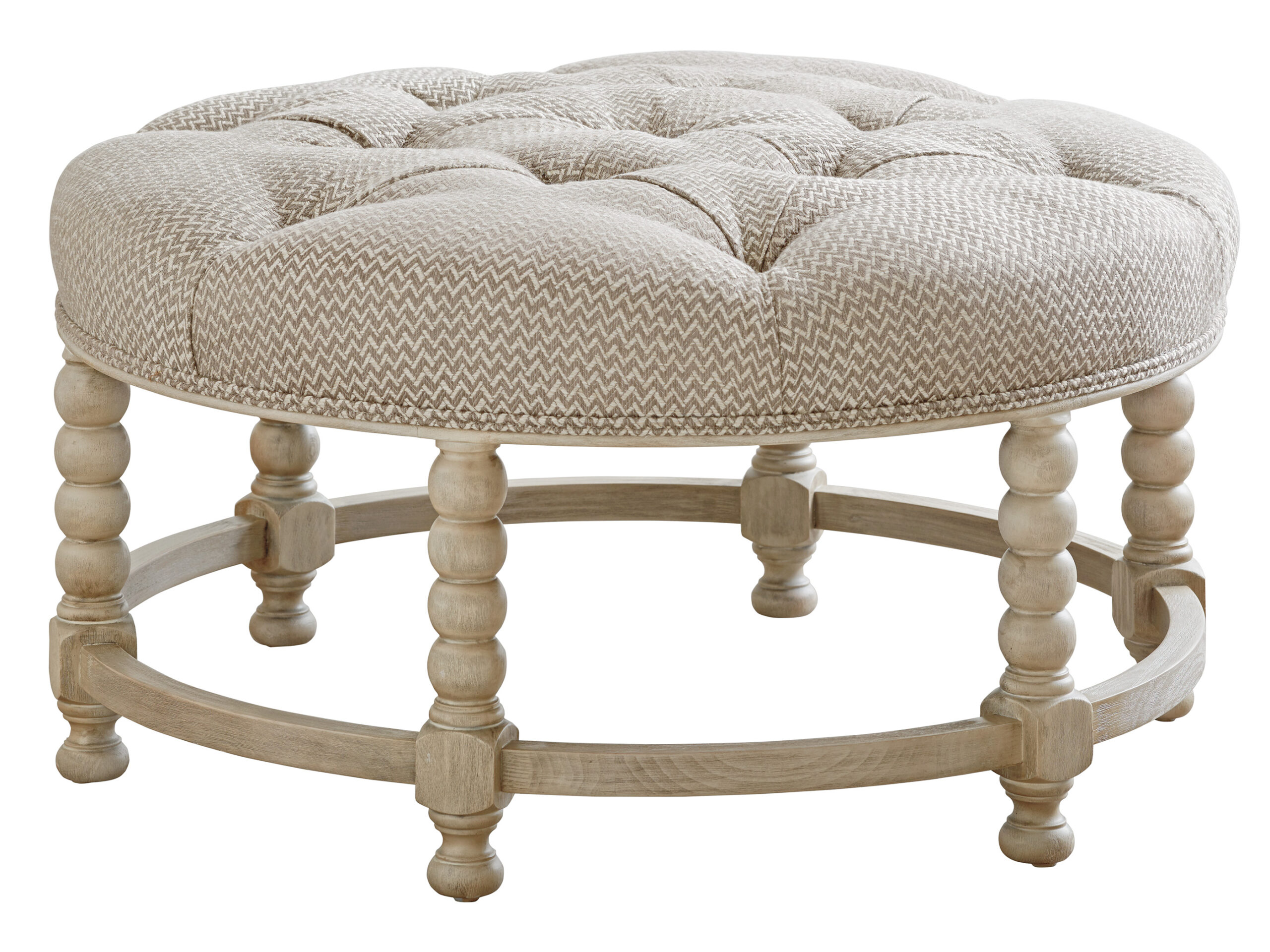 11f6fa3243d4e1a11dfac77d590653e0 Barclay Butera Upholstery Hanover Tufted Top Ottoman 5452-46 - Image 1