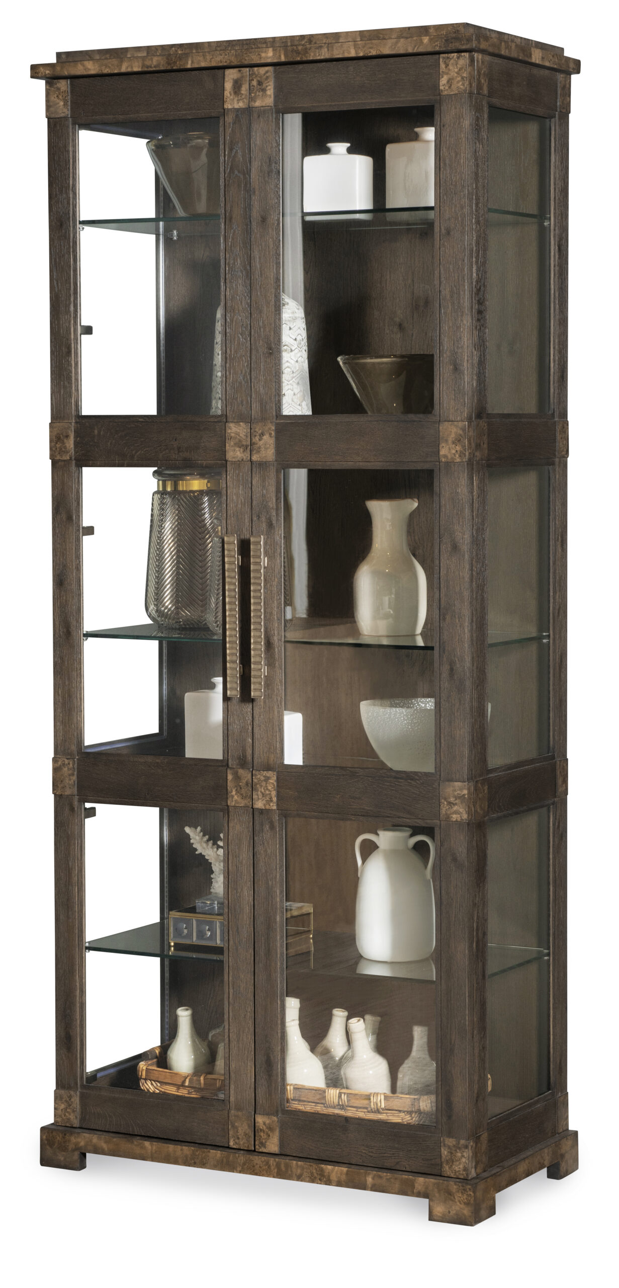 aae9fea2d6b820a48b6abe9c320765c0 CBA-772-V2 - Monterey Tall Display Cabinet - Hawthorne Dark - Image 1
