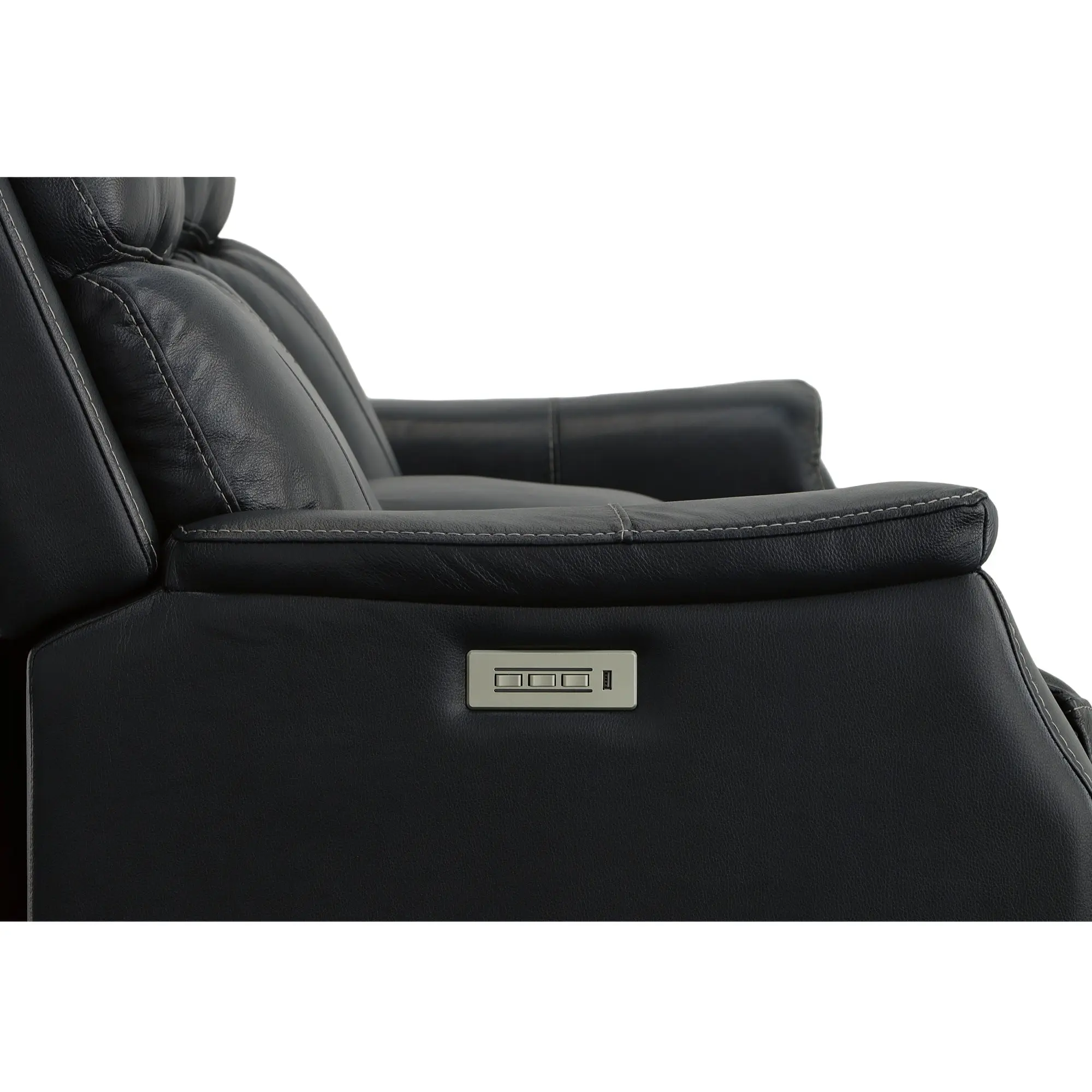 039ec76b7ebe9fca33ada4827f13a8ff Easton Ocean Leather Power Reclining Loveseat with Console, Power Headrests & Lumbar - Image 1