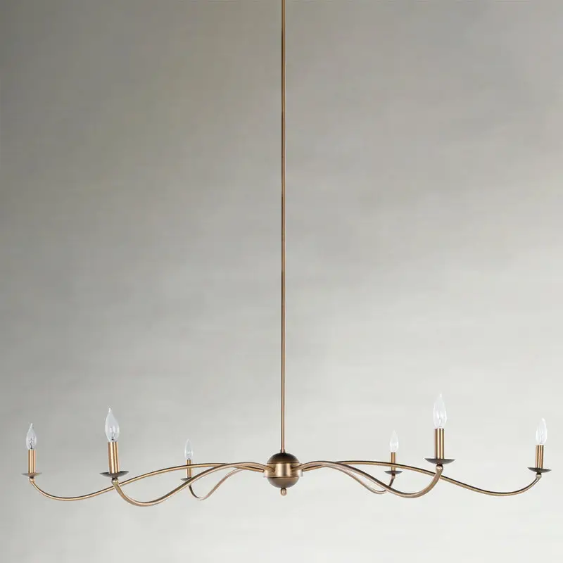 067c25b33c34ef8338b4344ea0891e2b Irvine Metal Rubbed Bronze Antique Brass Chandelier - 52 In. D X 32 In. H - Image 1