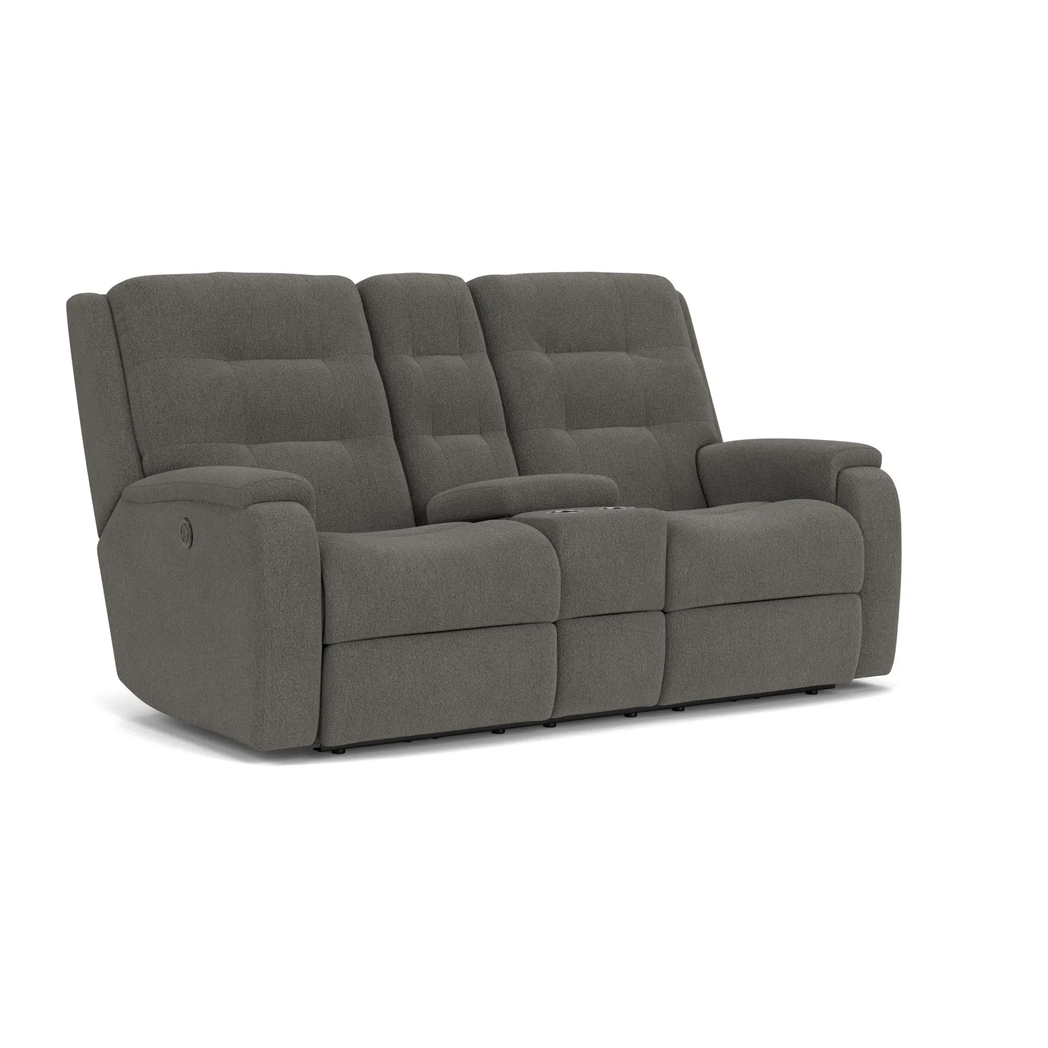 06d9d946f7151dbcbea68f9f570b9f74 Arlo Fabric Power Reclining Loveseat with Console - Image 1