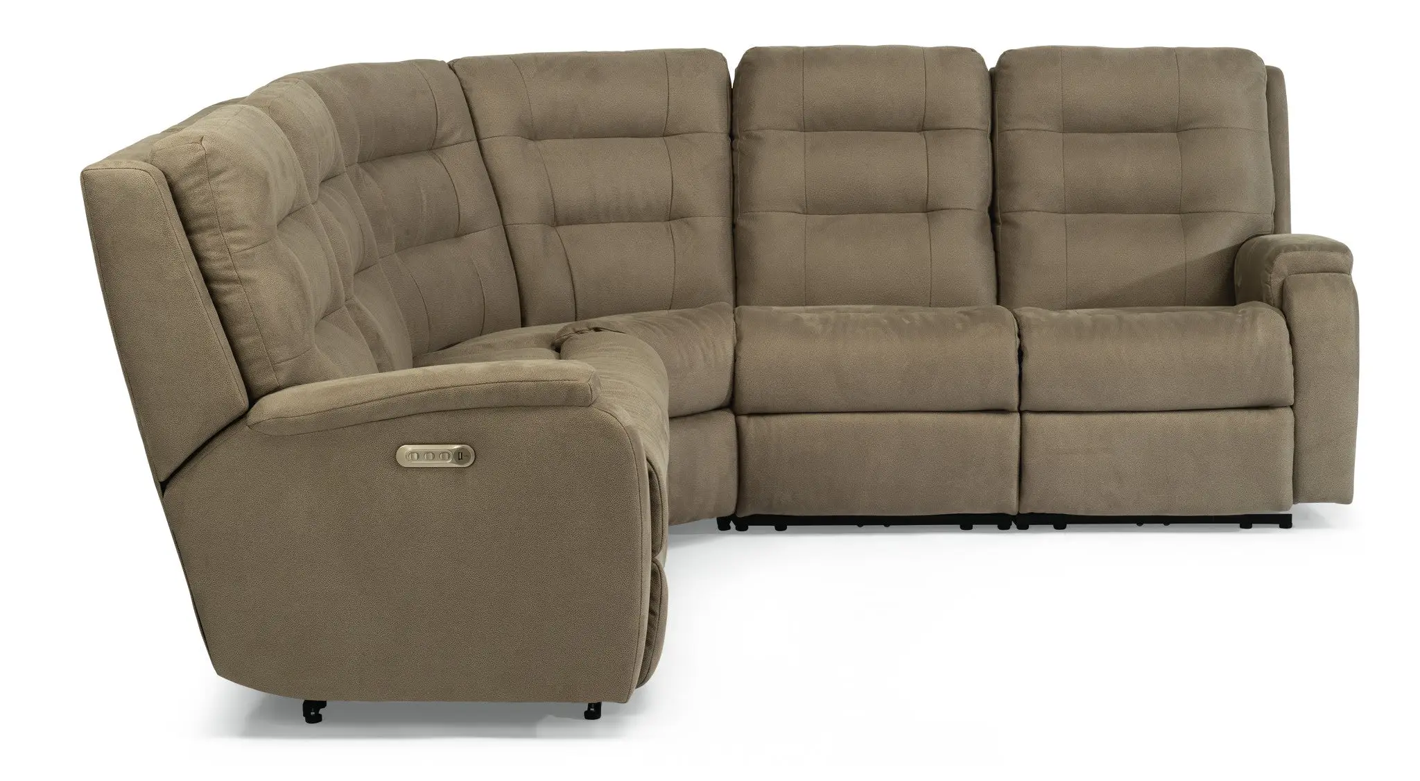 06ec21888463f62263f997ee624894bc Arlo Fabric Power Reclining Sectional with Power Headrests & Lumbar - Image 1