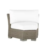 Club Woven N-dura Resin Inside Outdoor Round Corner Chair - Image 3