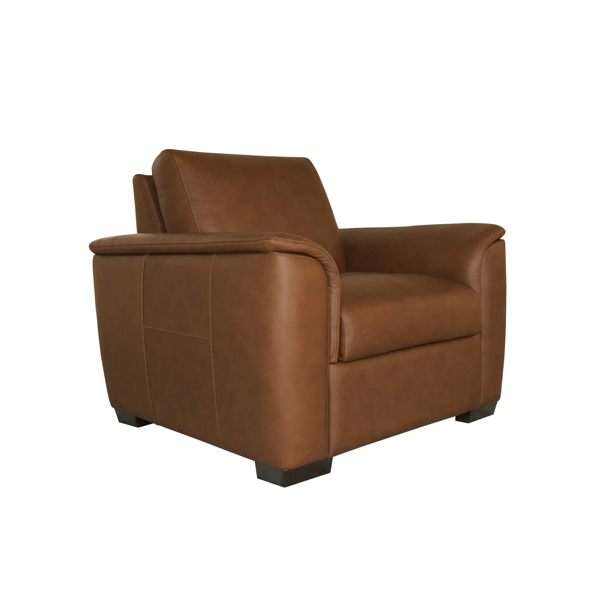 097da390888942654869e56782bde622 Henry Caramel Leather Chair - Image 1