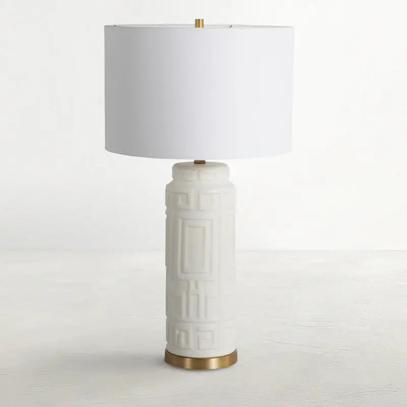 0c0613203c5dda7e0a4c5e02476ab2c4 Osmond Ceramic Antique Brass Table Lamp - 31.5 In. H - Image 1