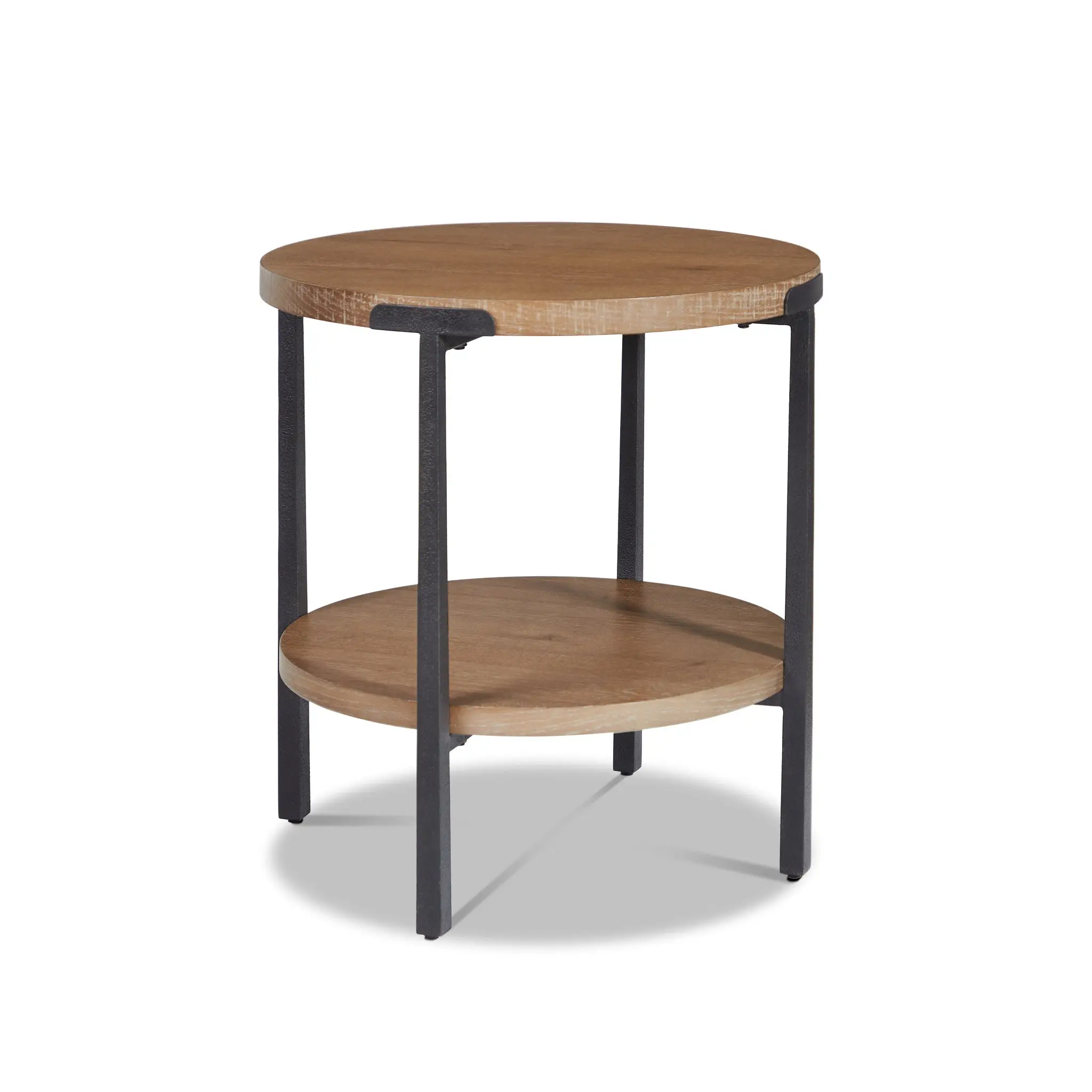133558b8120e95ccca74970cda9bb1f4 Millwork Brown Round End Table - Image 1