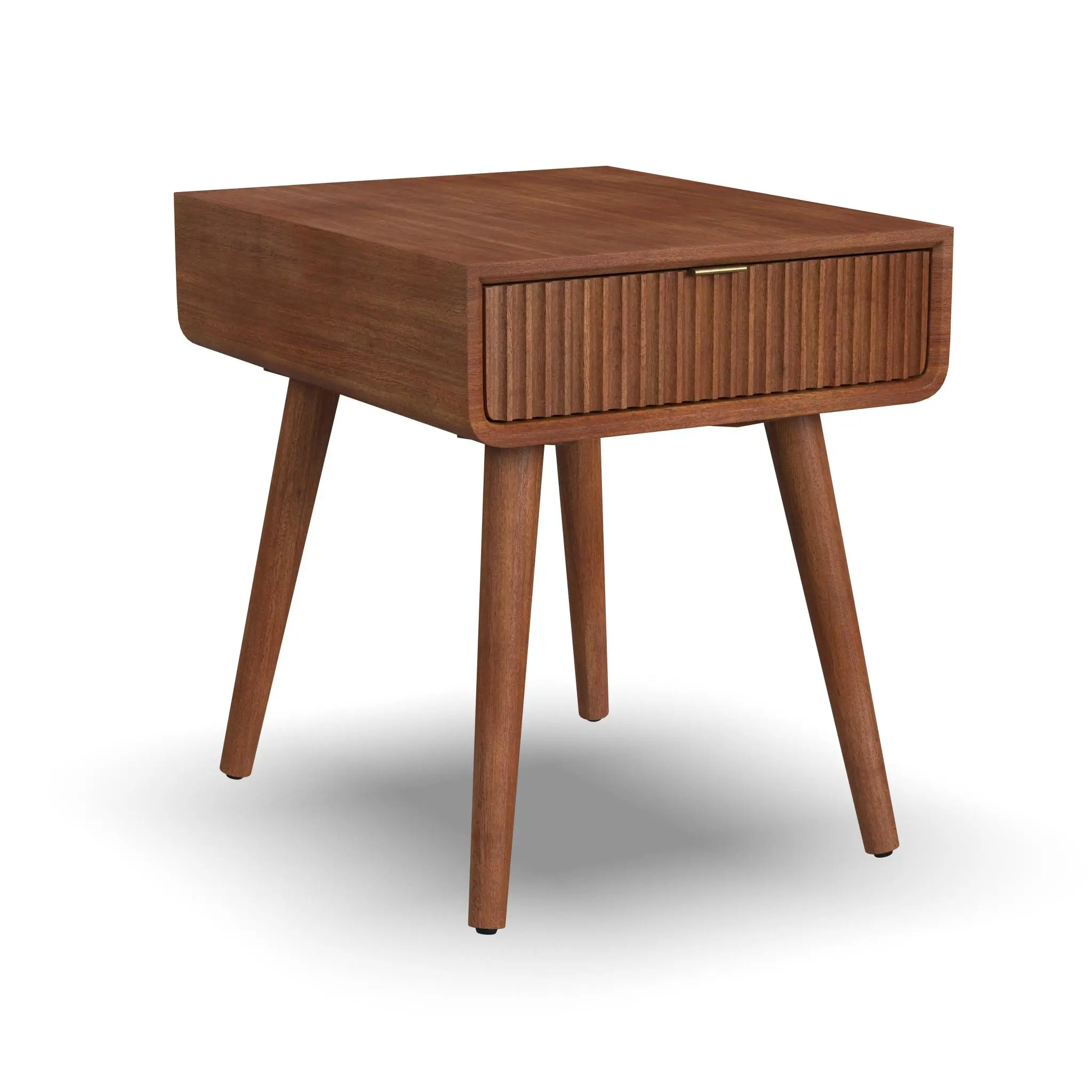 14851ec4343586f67b2c31c24dd822c9 Ludwig Brown End Table - Image 1
