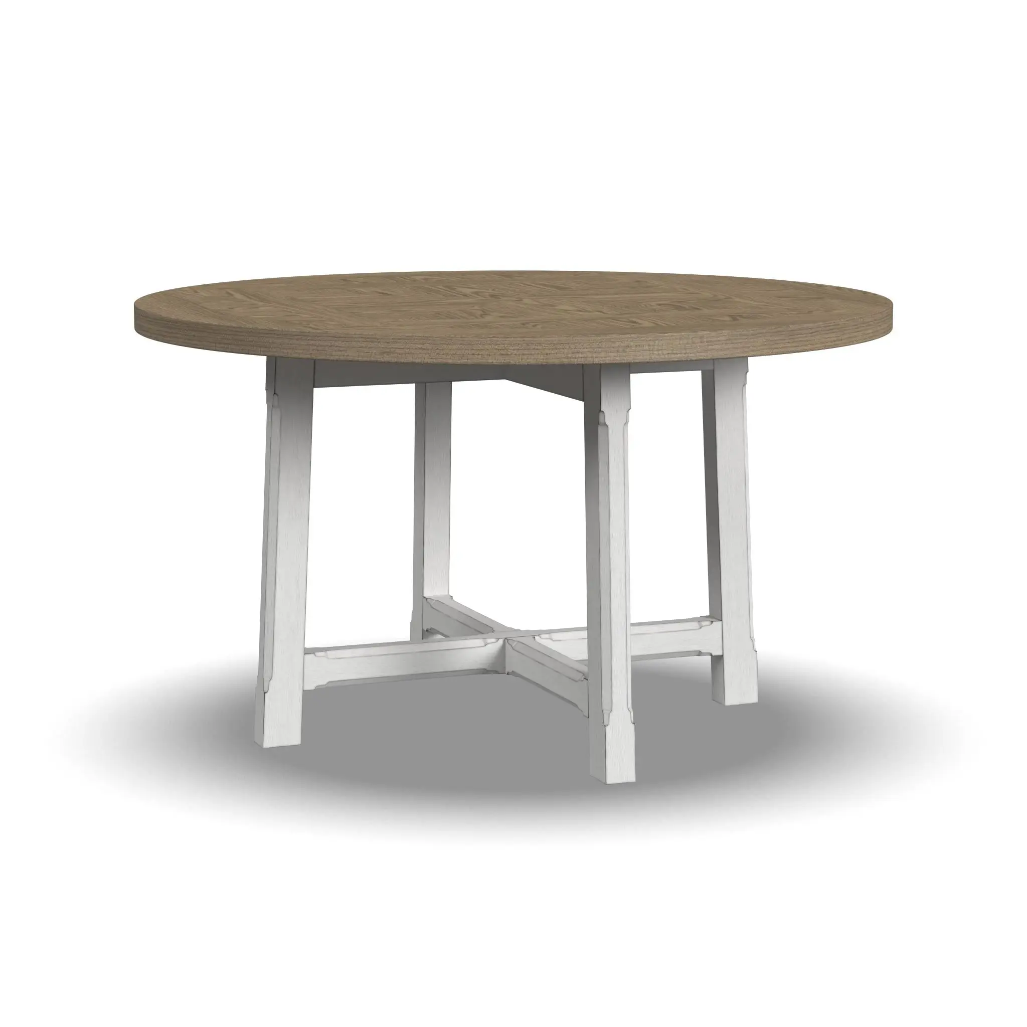 152aab38859e650fd5f0a002c2eb6eaa Melody White Round Dining Table - Image 1
