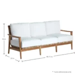 Pointe Resin Wicker Outdoor Sofa - Image 3