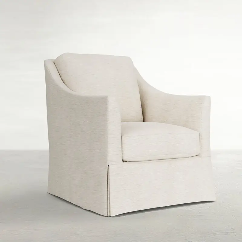 17ca85dc5731f5d1afcf2d2642077b6c Baldwin Upholstered Chair Slipcovered - Swoop Arms - Image 1
