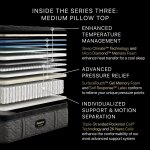beautyrest black series three medium pillow top