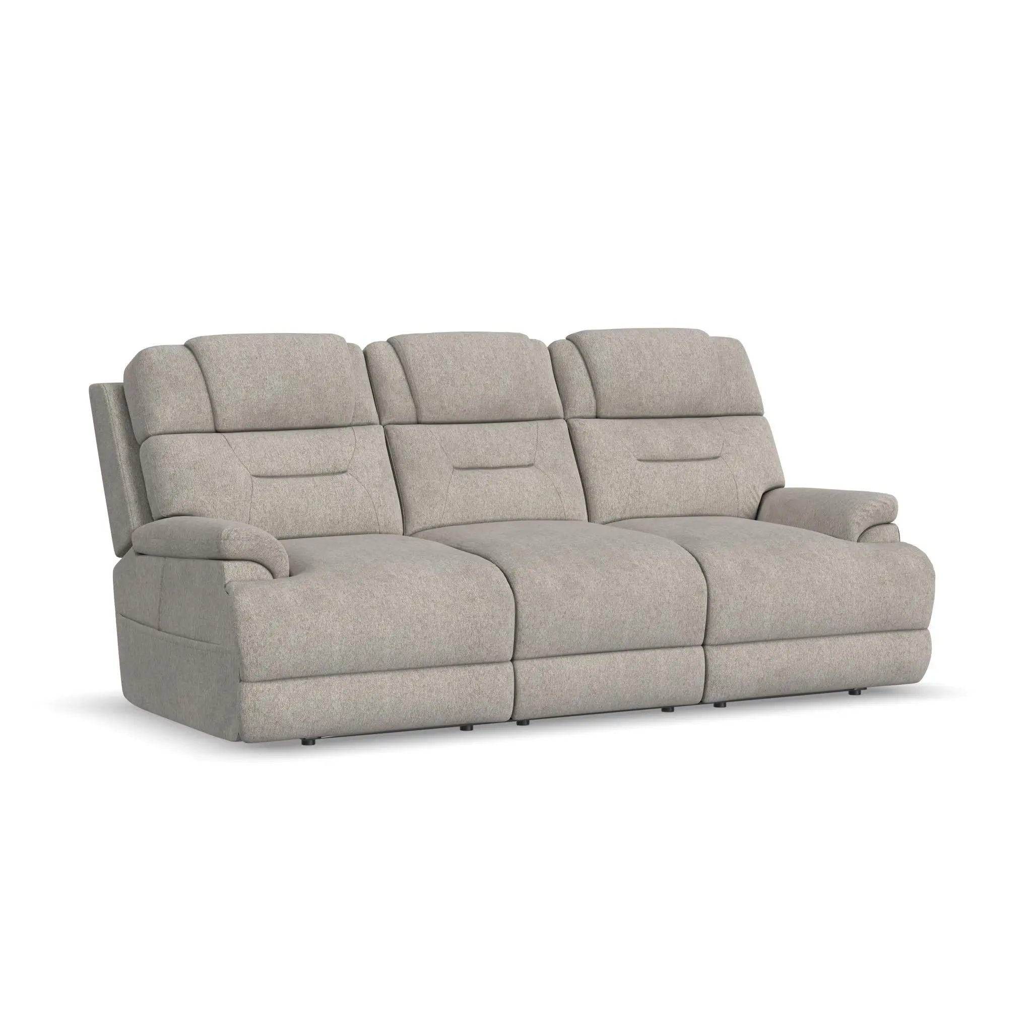 2b475347f39f5c1a6034f02939b45b6f Zecliner Zofa Shell Fabric Power Sleep Sofa with Power Headrests & Lumbar - Image 1