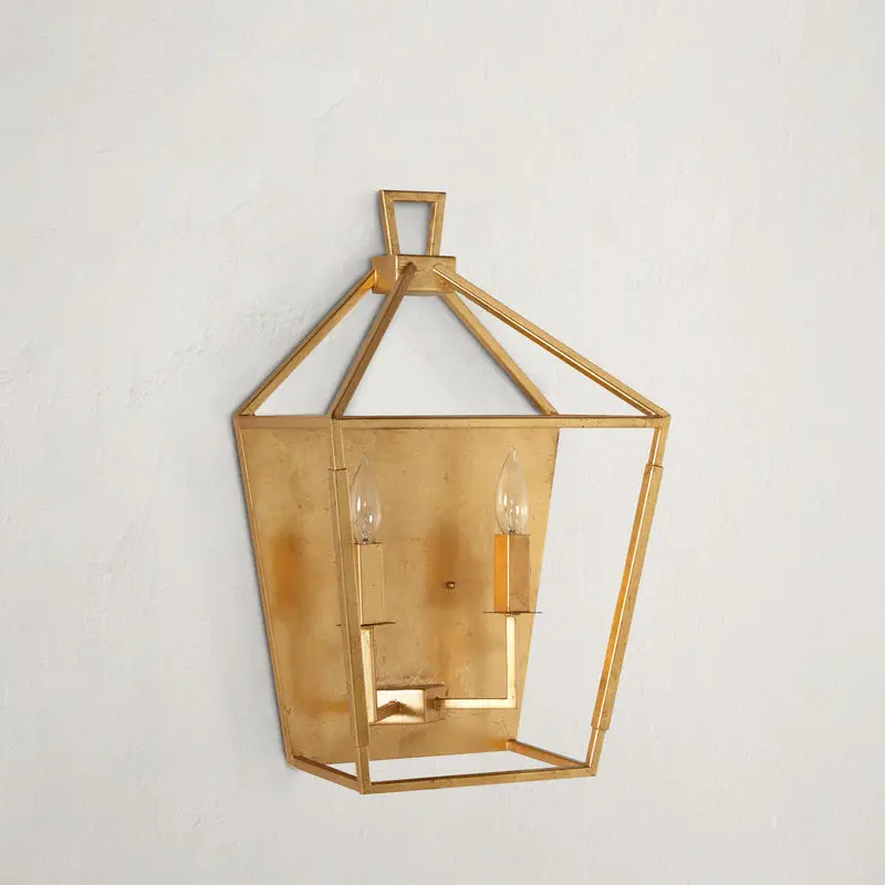2cfa89ff1cb099386a5aa0206694f9c5 Adler Metal Antique Gold Wall Sconce - 8.25 In. D X 20.75 In. H - Image 1