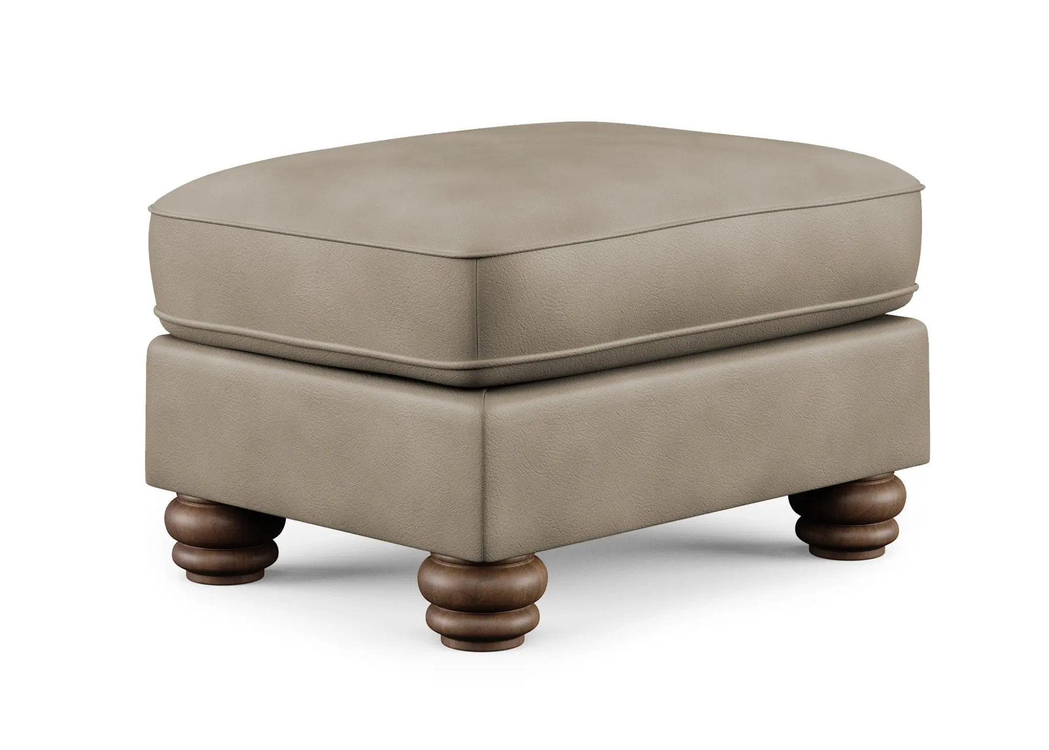 3cd7302b3bd22138d558b509d78d3f1c Bexley Leather Ottoman - Image 1