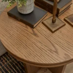 Waterfall Brown Round End Table - Image 4
