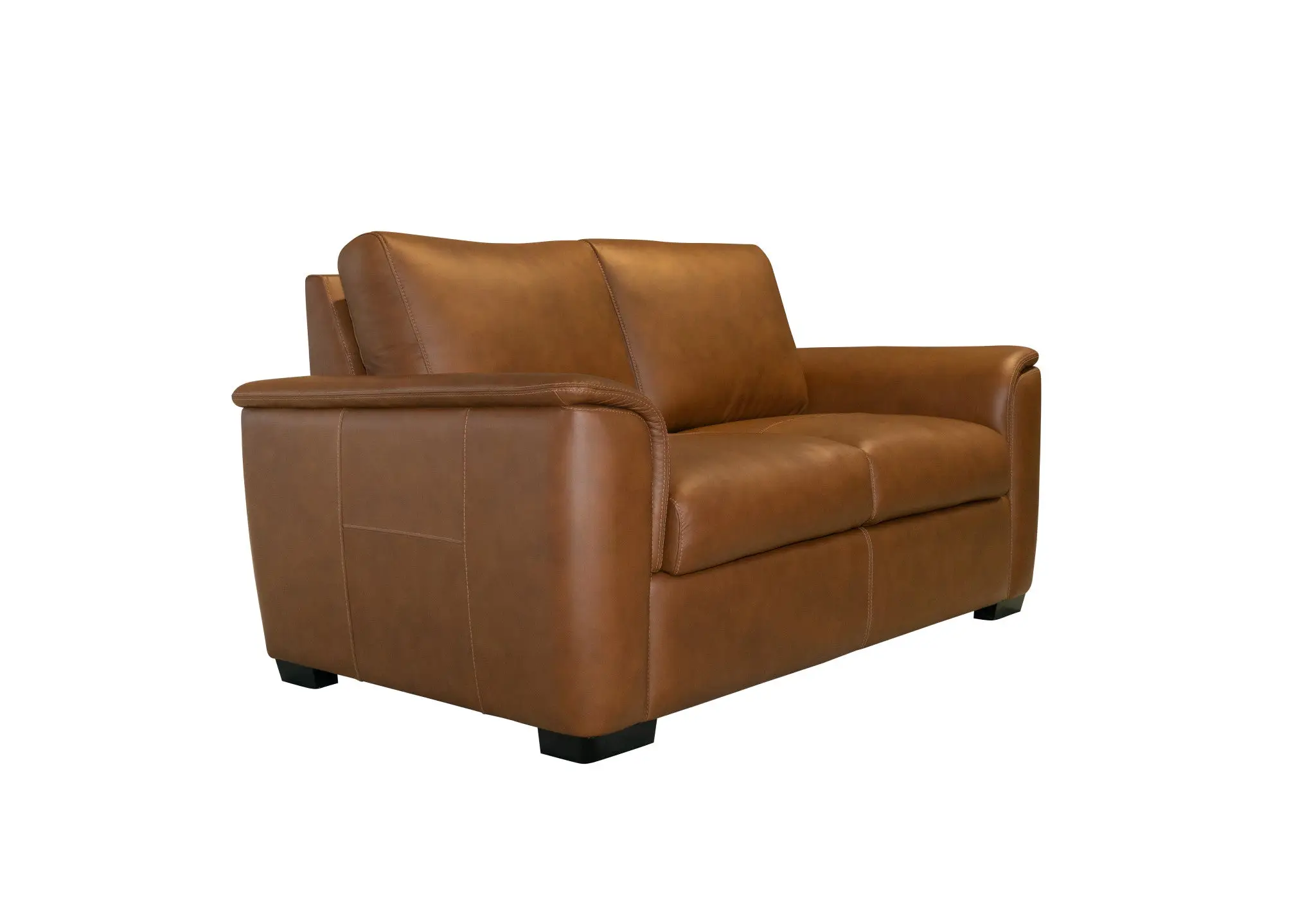 4e07188d3247b5a2f2fb96eb481e79e3 Henry Caramel Leather Loveseat - Image 1